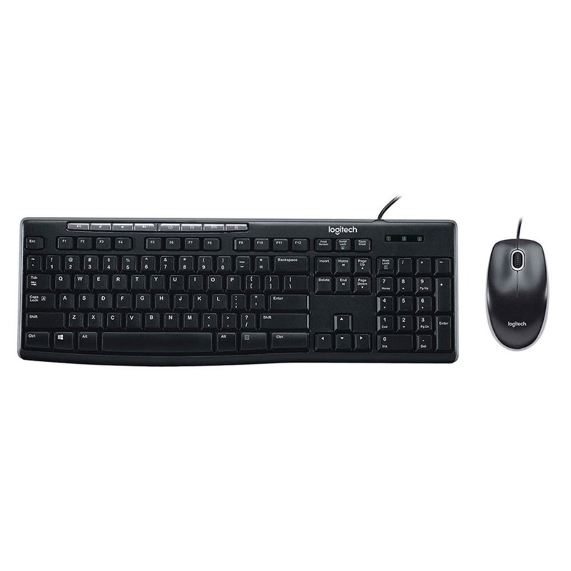 Kit Logitech MK200 Teclado / Mouse Teclas Multim. USB Black