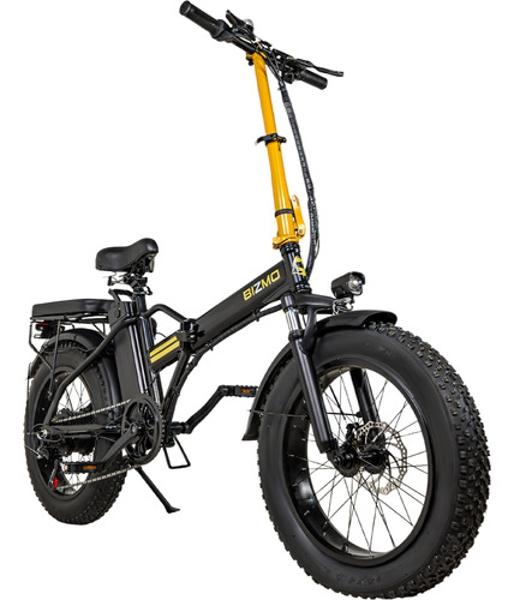Bicicleta Electrica Plegable 48v 350v Velocidades 32km/h Negro E-Be