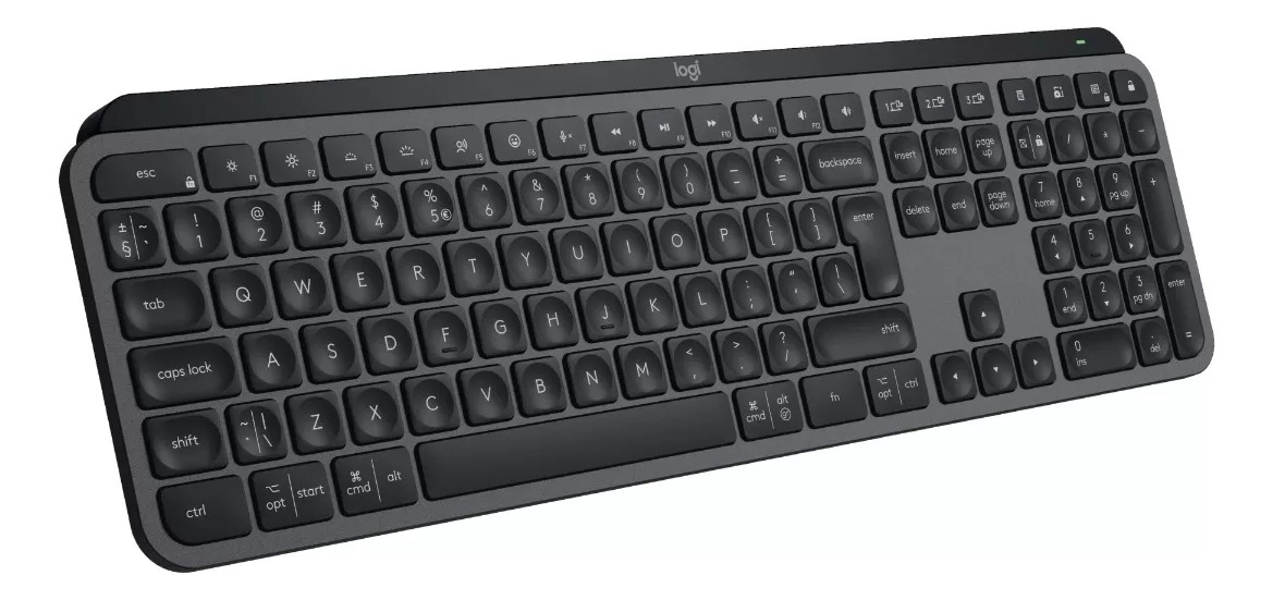 Teclado inalámbrico Logitech Mx Keys S Graphite Idioma inglés