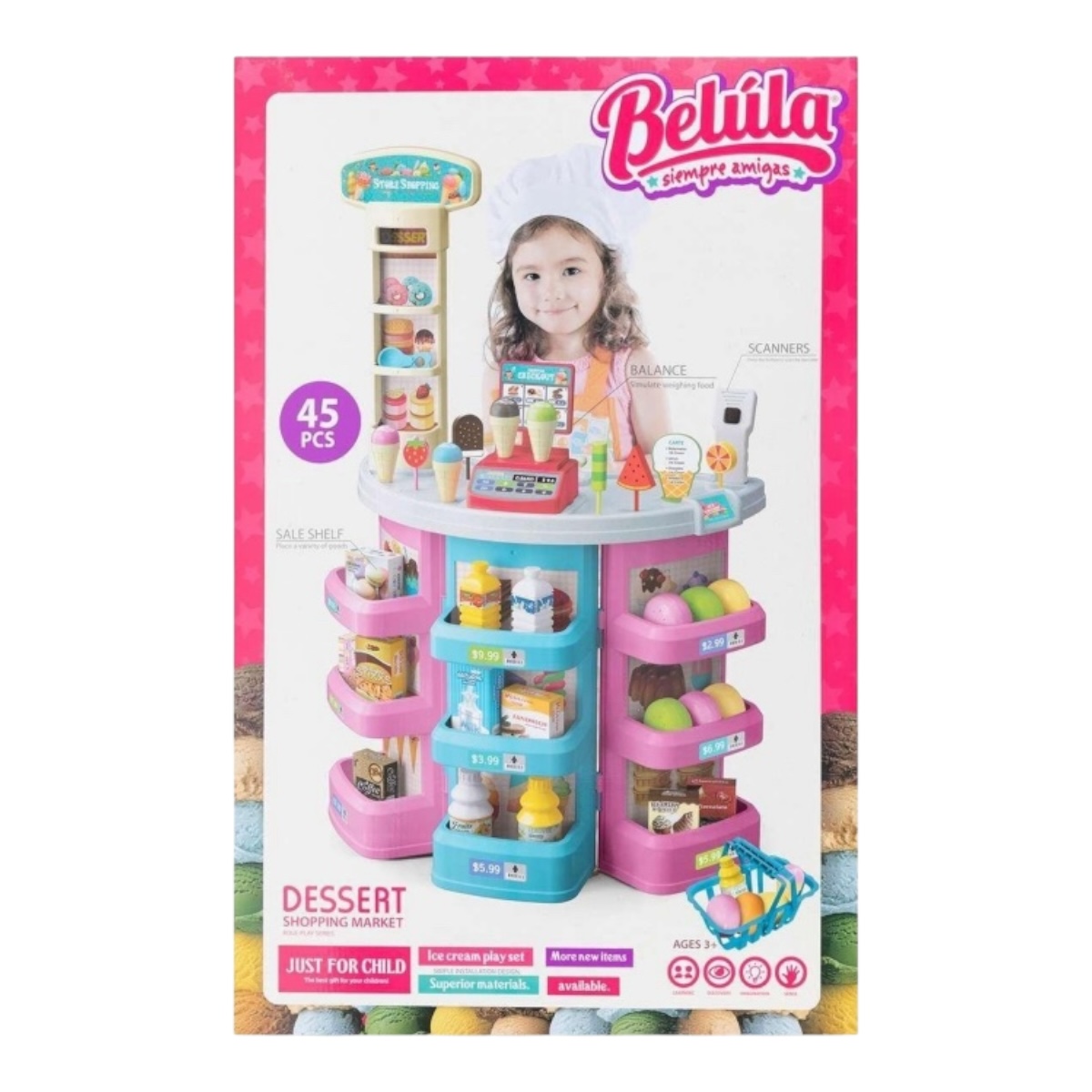 Tienda De Helados Belúla Con Accesorios