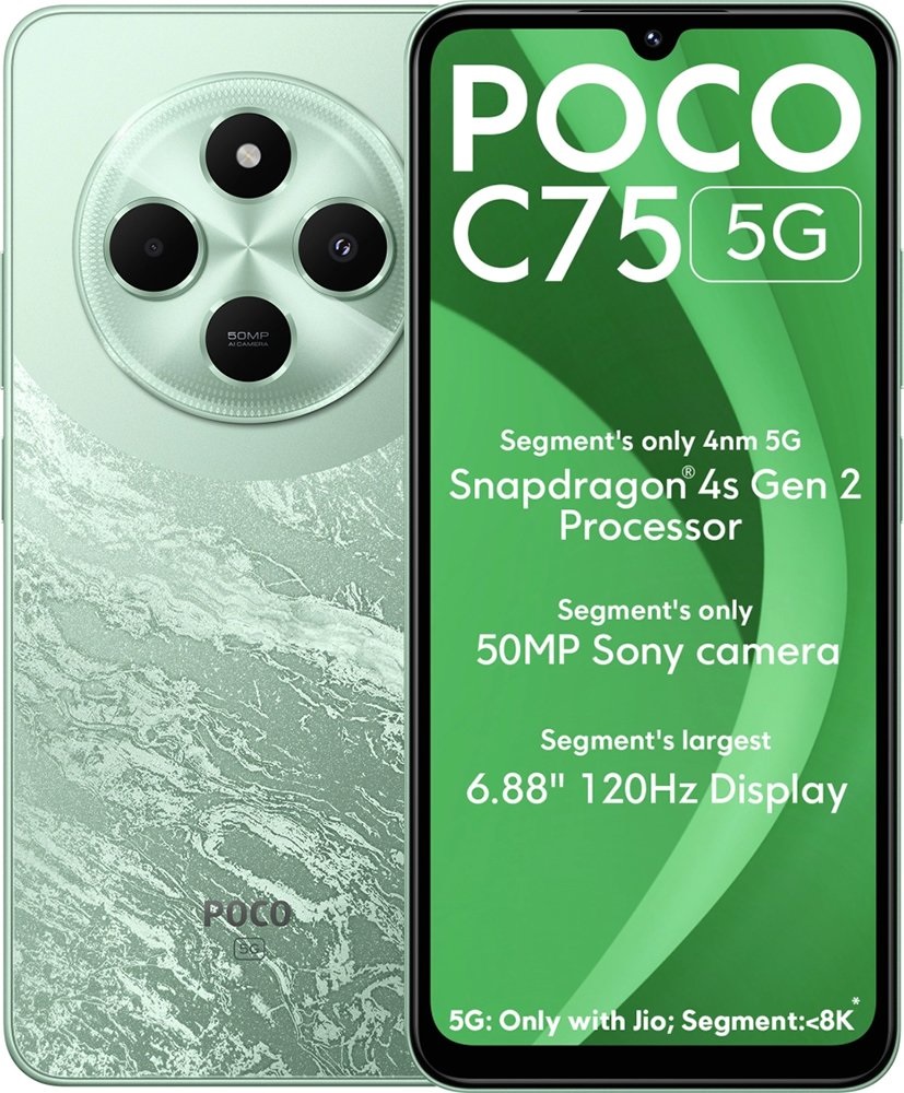 Xiaomi Poco C75 128Gb 6Ram Dual Sim Color Verde Nuevo Desbloqueado