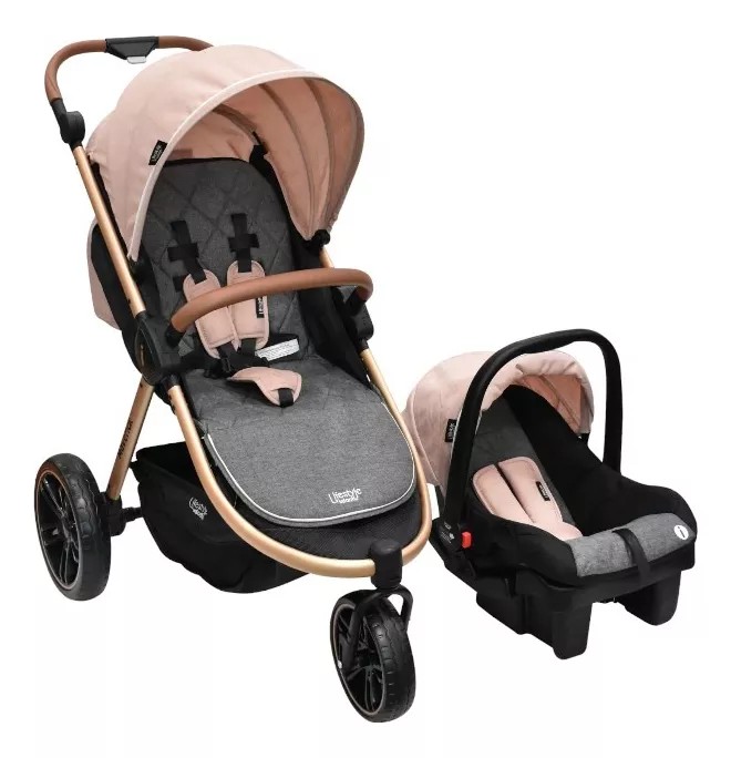 Carriola Lifestyle By Infanti Maverick Rosa Sistema De Viaje Chasis Dorado