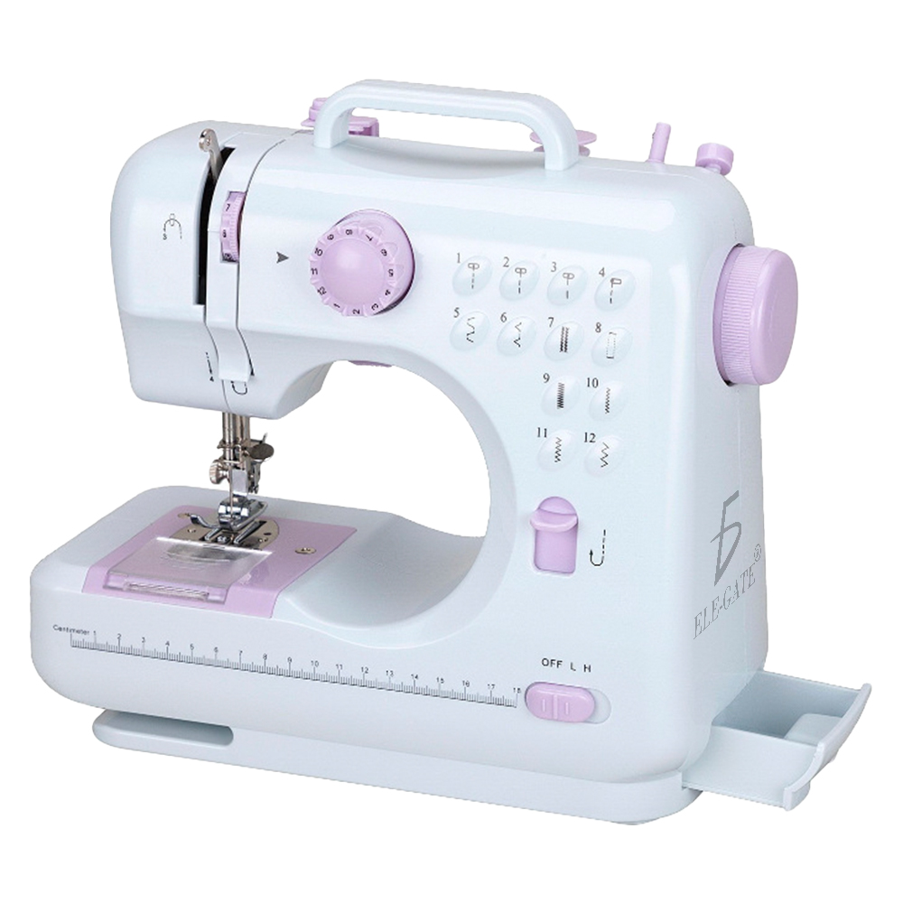 Maquina de coser portatil 12000 ppm con funcion de bordado