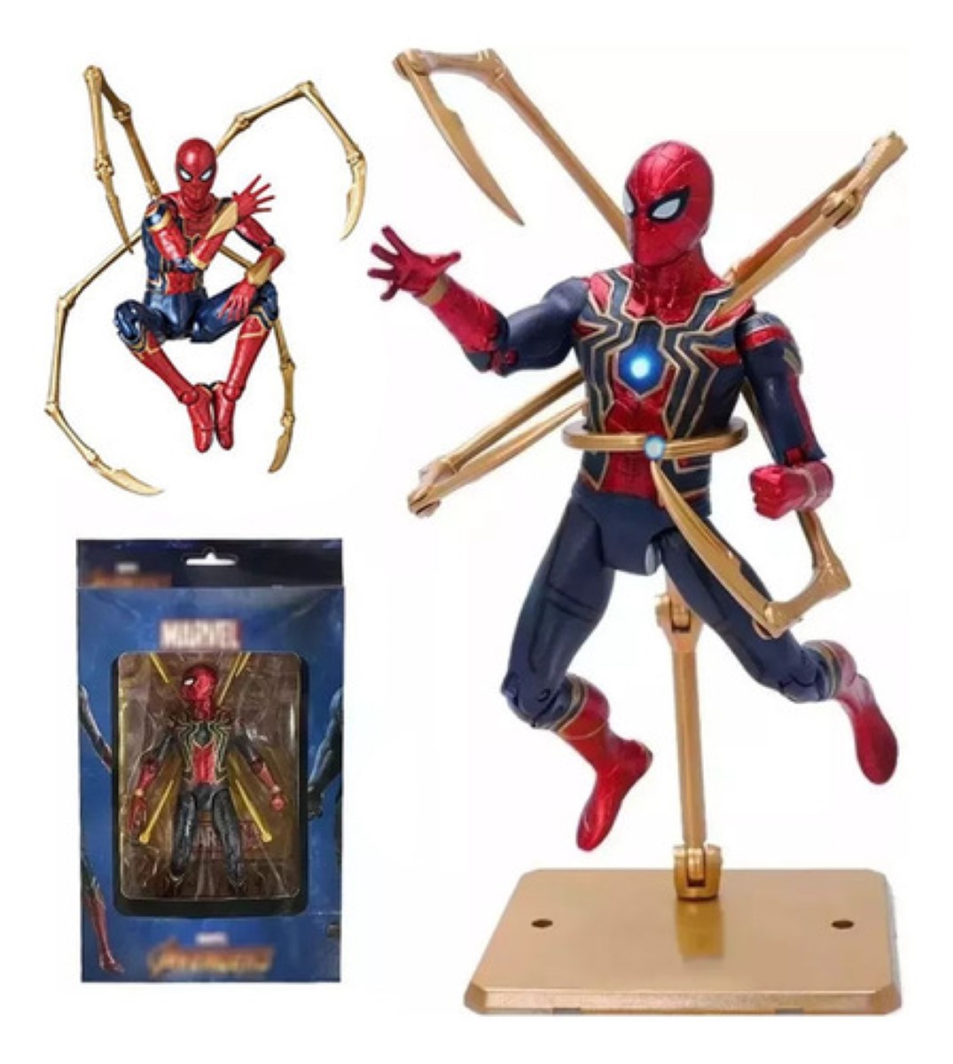 Iron Spiderman Spiderman Figura De AcciÃ³n Articulada Marvel Iron