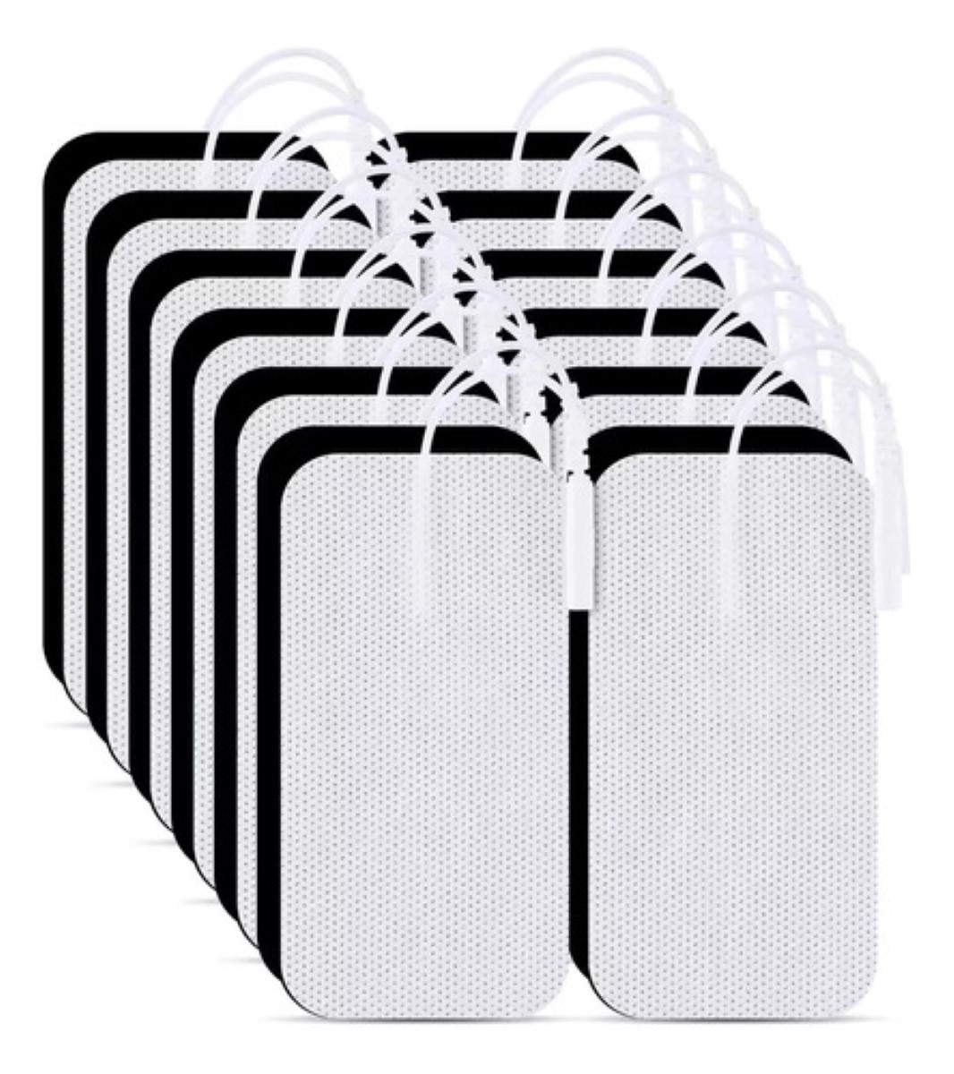 Electrodos Parches 50 Pcs 5x10cm Tens Ems Autoadhesivos blanco