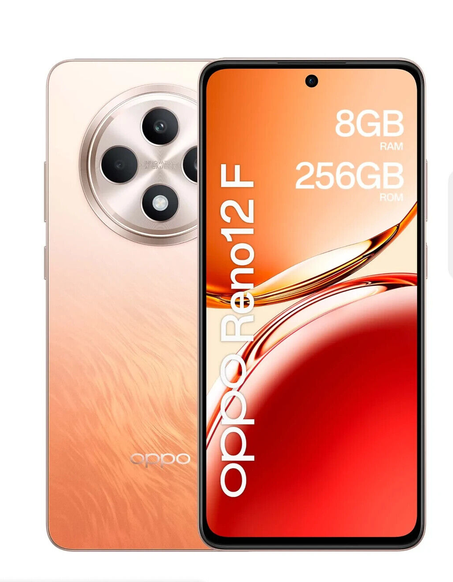 Celular OPPO Reno 12F 256GB/8GB Ram - Naranja Ambar