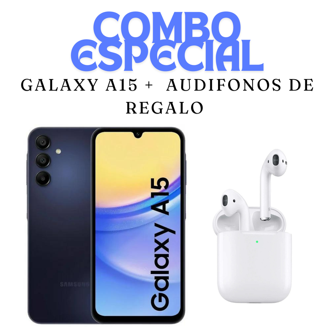  A15 4GB/128 Azul oscuro+ audifonos premium de regalo