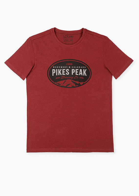 Playera de manga corta “PIKES PEAK” para caballero Losan