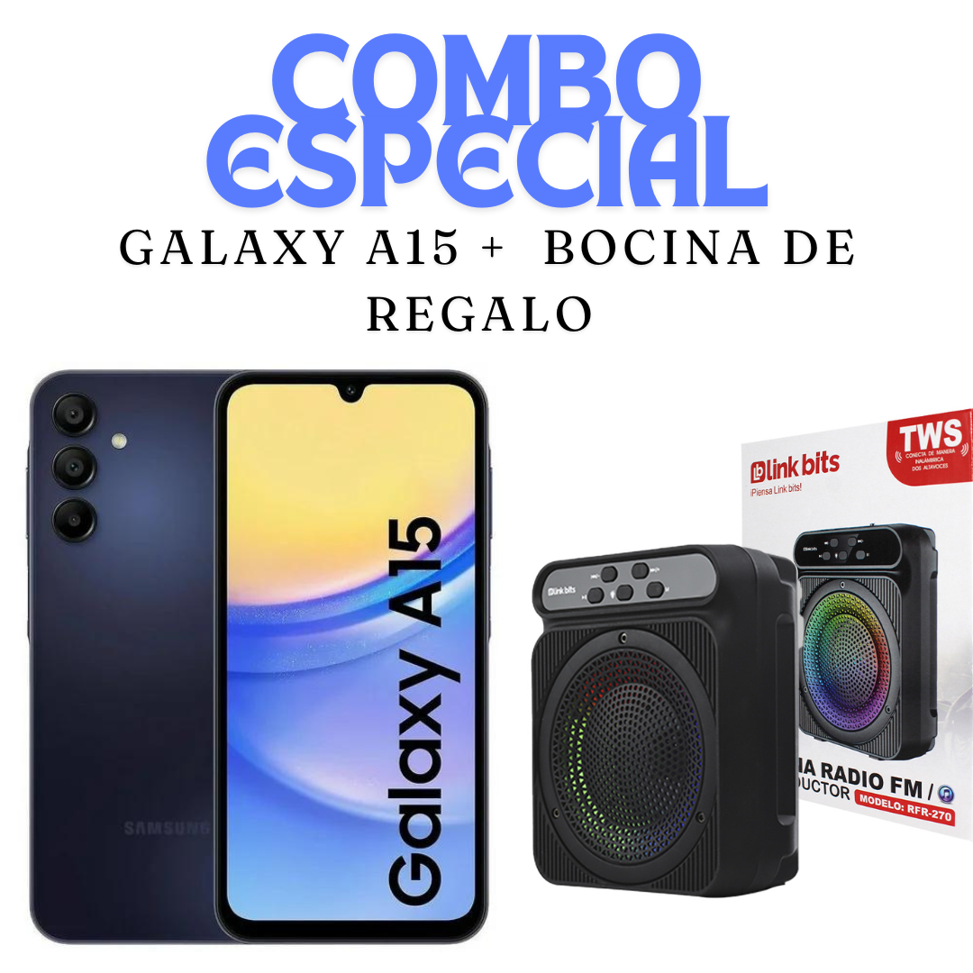 Galaxy A15 128GB/4GB+Bocina bluetooth premium