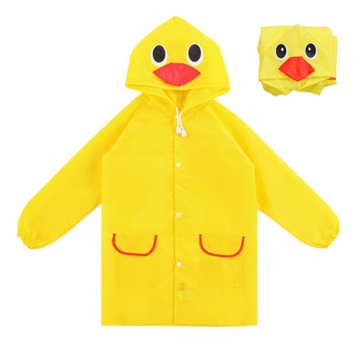 Poncho Impermeable Capa Lluvia Niño Colegio Kinder Escuela AMARILLO