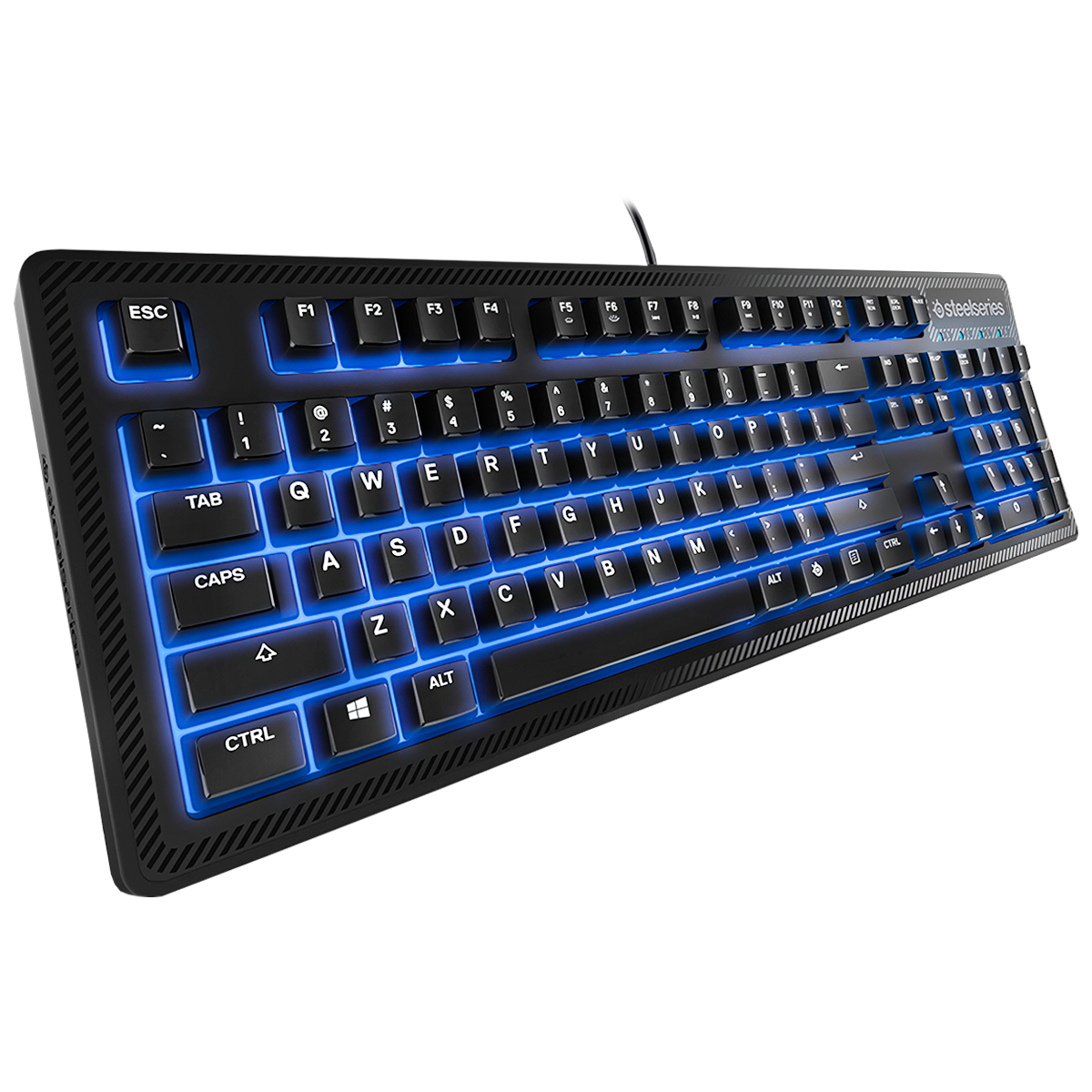 Teclado Gamer alámbrico  Retroiluminado luz Led Azul Steelseries APEX 100 Reacondicionado