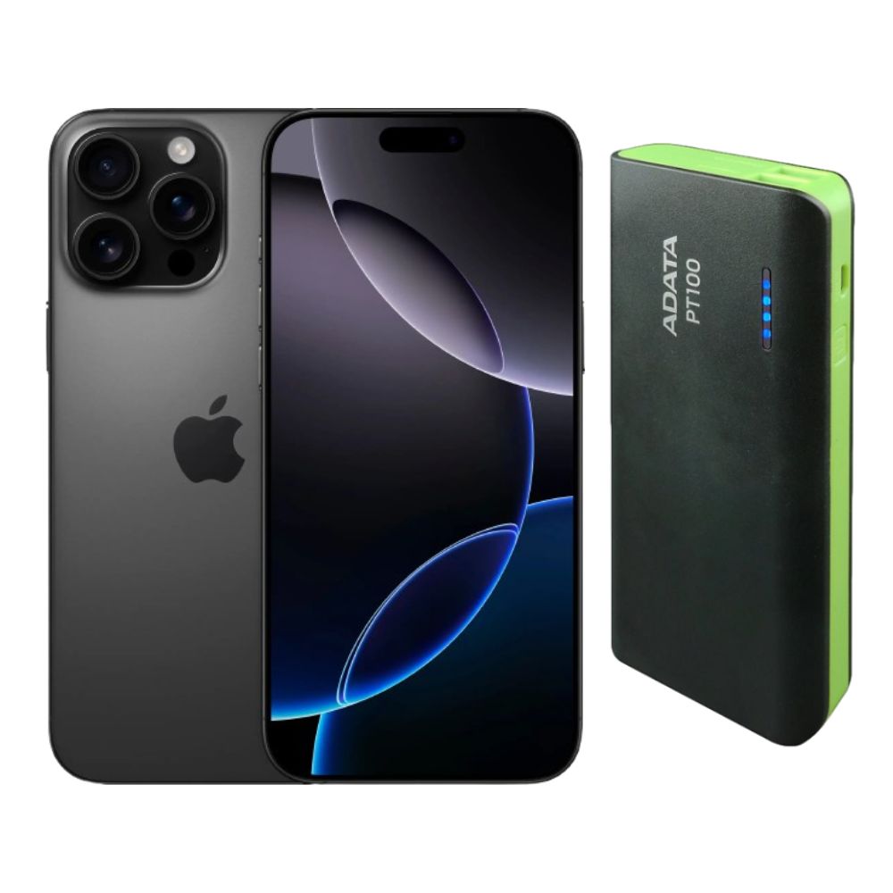 iPhone 16 Pro Max 256GB Negro E-SIM Nuevo + Power Bank 10,000mah