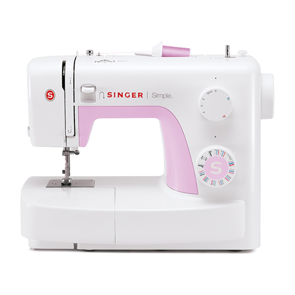 Maquina de Coser Singer 3223 Portátil Simple Rosa/Blanco ORTY7