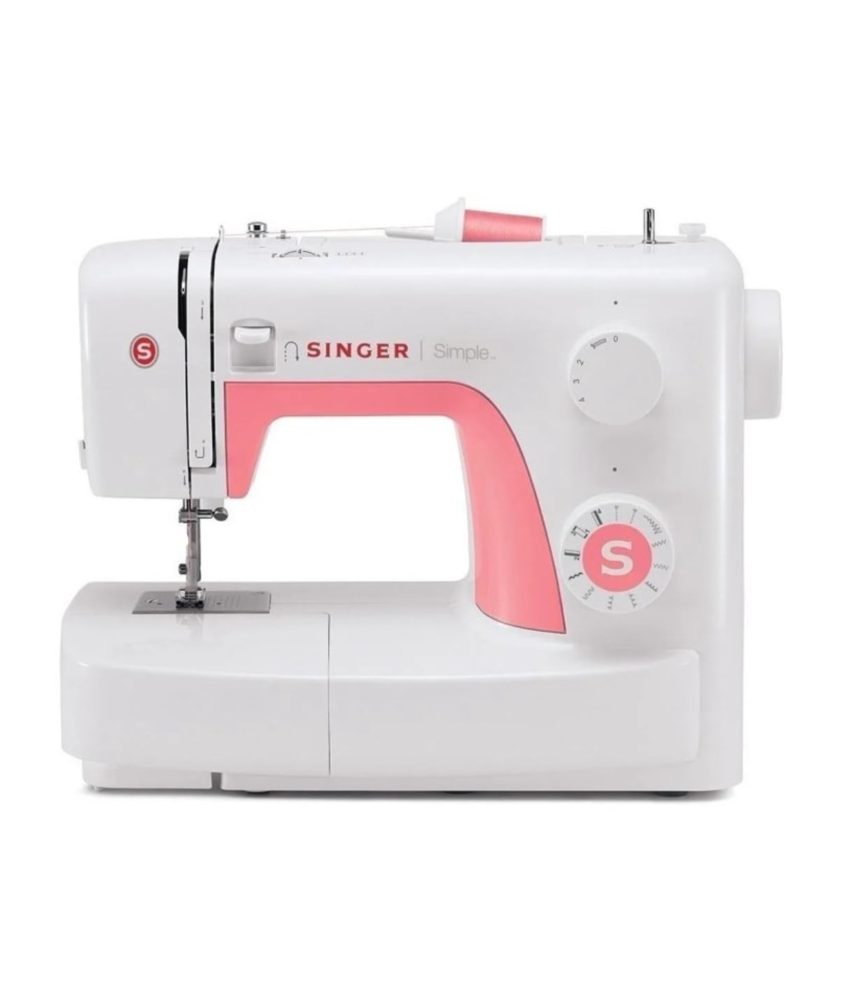 Maquina de Coser Singer 3210 Simple Blanco/Rosa ALBY7