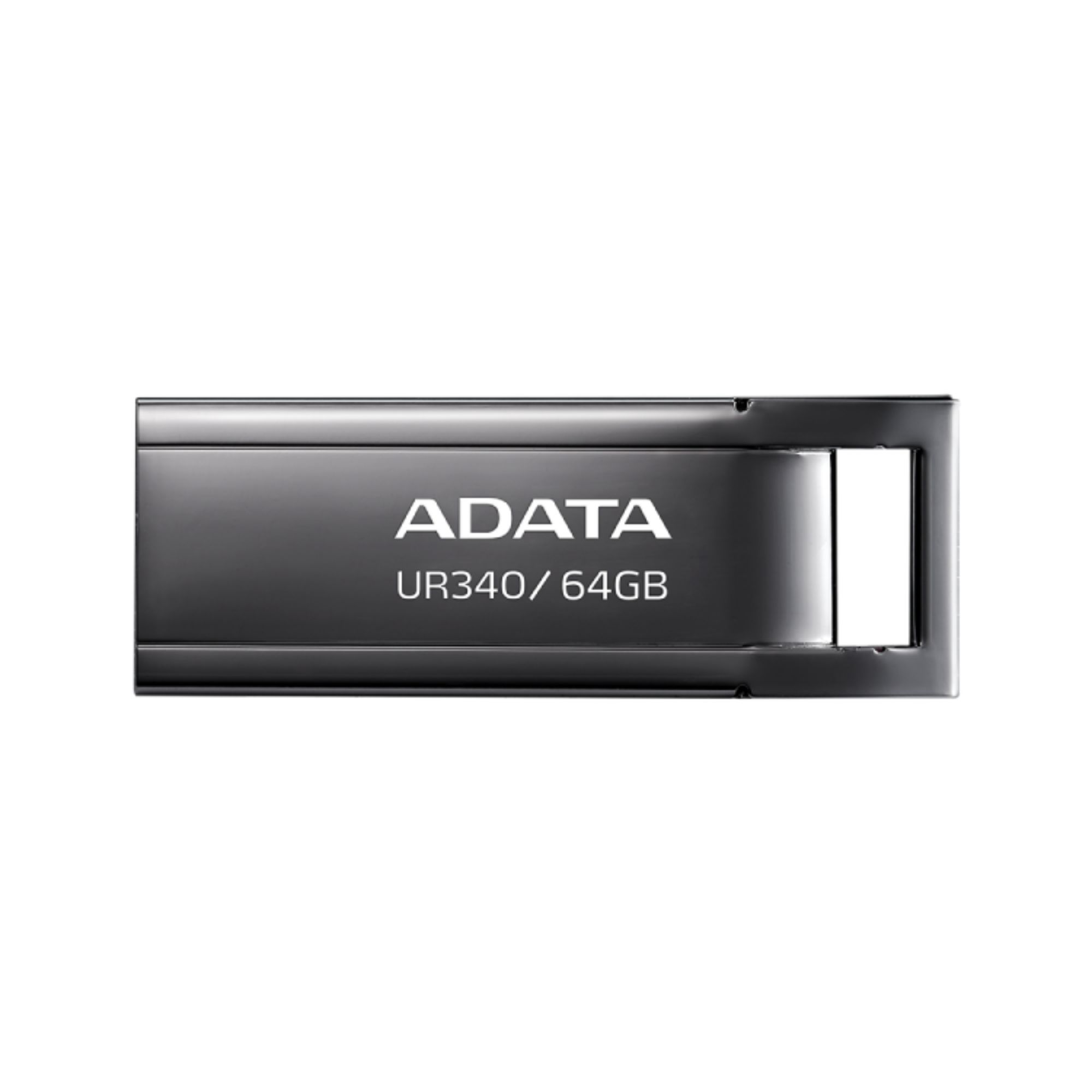 Memoria USB 3.2 Gen 1 de 64 GB, Adata UR340, Metálica, Negro