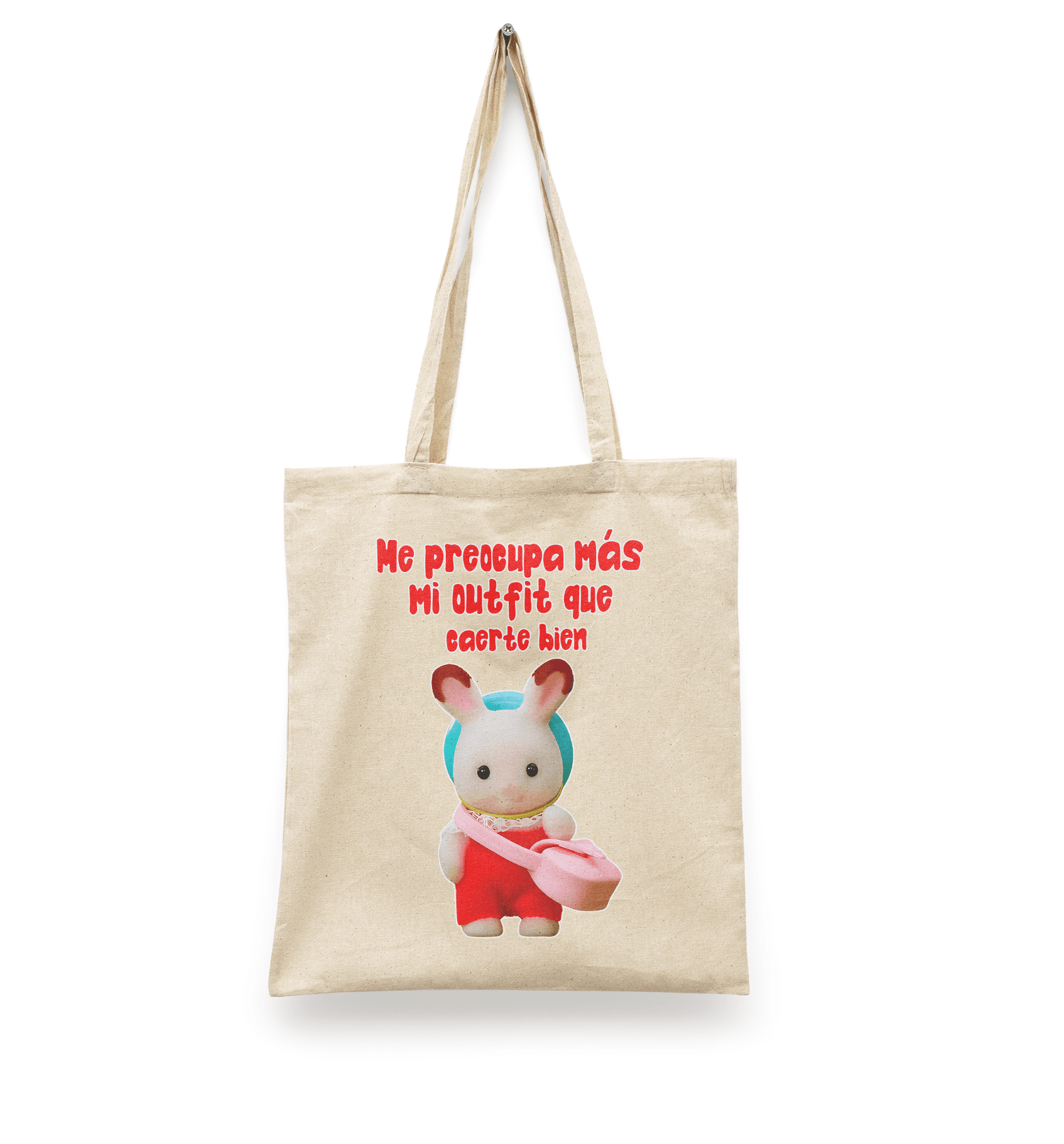 Tote Bag Ternurin Me Preocupa mas mi Outfit | Ternurin | Diseño Dtf | Ligera, Reusable