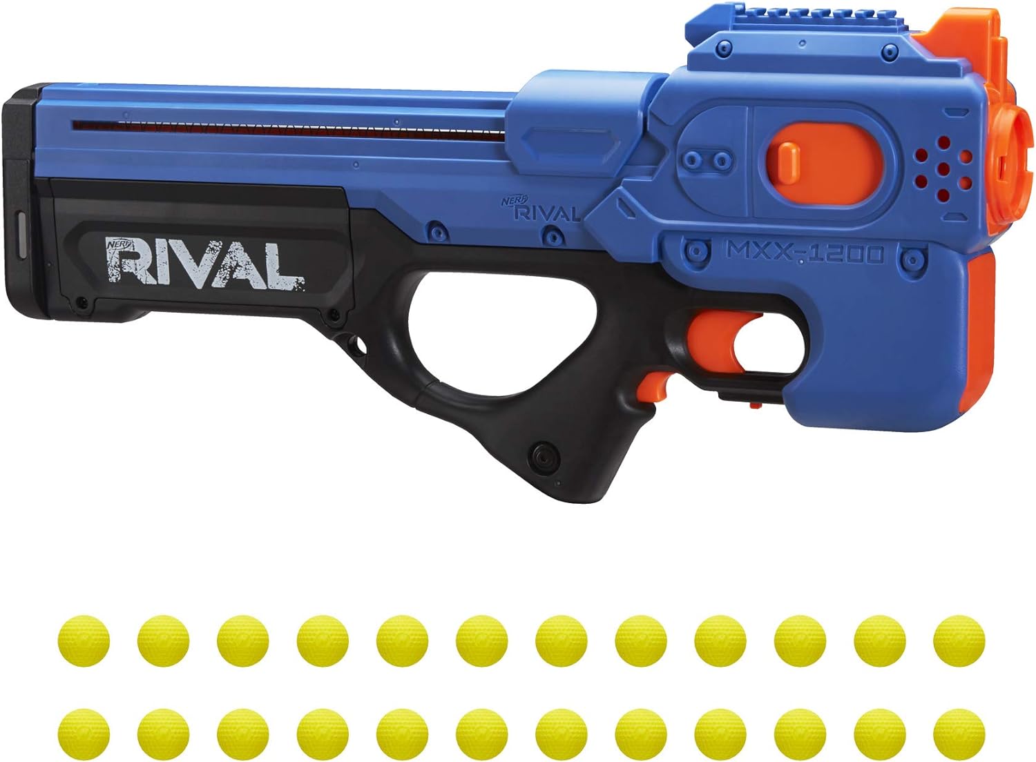 Pistola Lanzador Nerf Rival Charger MXX-1200 Motorizado Blaster 12 Redondas Velocidad de 100 FPS