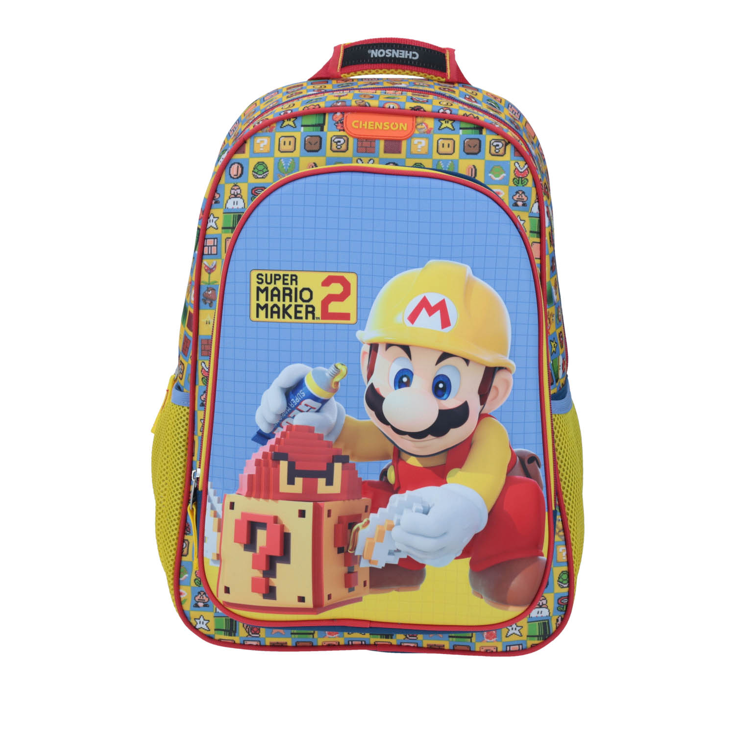 Mochila Escolar Grande Chenson Mario Maker 2 MB64439-L