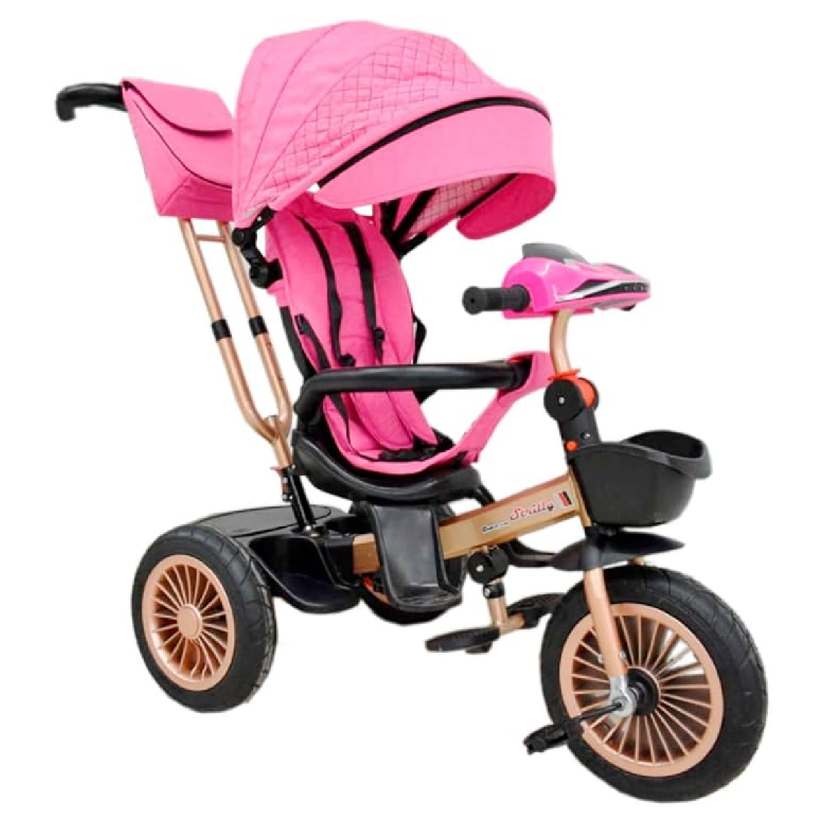 Triciclo Infantil Evolutivo Giratorio 360 para niños SG6018M-2 Rosa