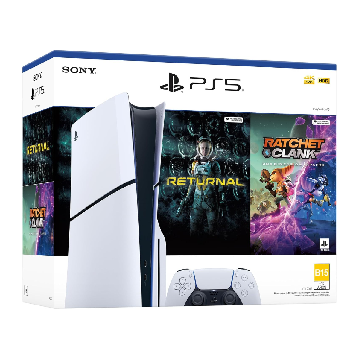 Consola PlayStation 5 Sony 1TB Slim con lector Paquete Returnal + Ratchet and Clank