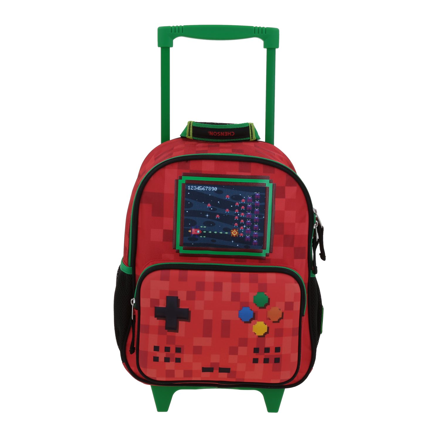 Mochila Chica Chenson Con Ruedas Escolar Kinder Gamer GALAGA CO70339-R