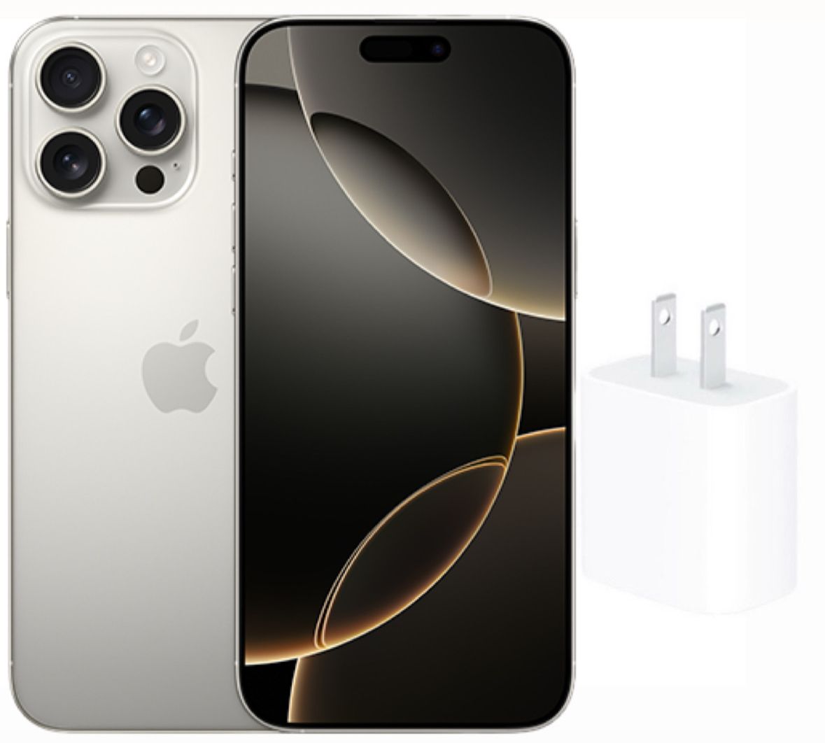 Apple iPhone 16 Pro Max Natural Titanium 256GB Nuevo Sellado con bandeja para SIM más Cubo de Carga Rápida 