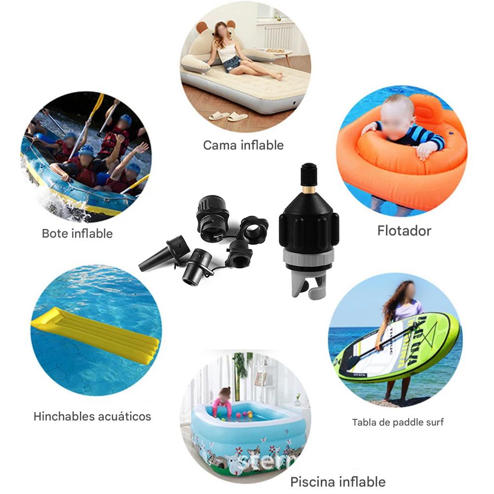 Adaptador De Válvula Para Kayak Inflable - Accesorio Multiusos Para Botes, Tablas SUP Y Piscinas