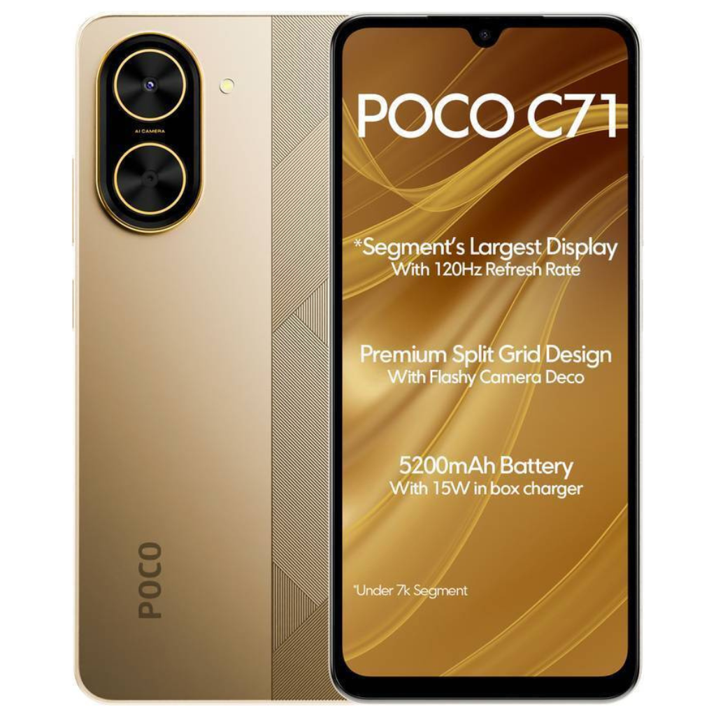 Xiaomi Poco C71 64gb Rom/3gb Ram. Dual Sim. Color ORO