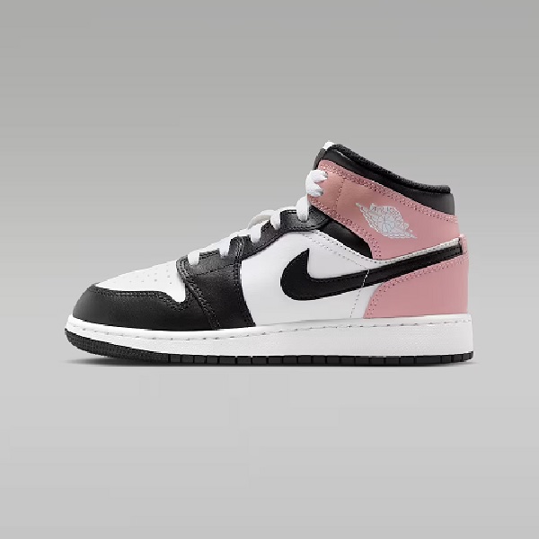 Mid Nike Air Jordan Mujer Rosas Tenis Air Jordan Mid Blanco/negro