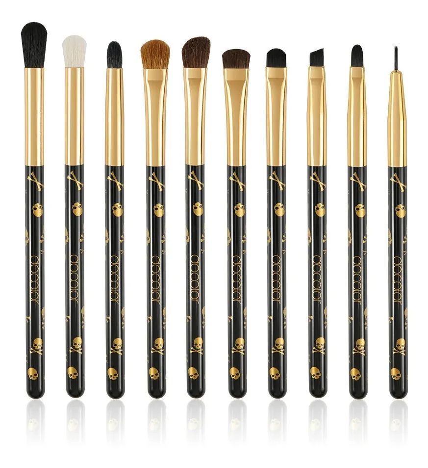 Docolor Set De Brochas Goth 10 Piezas Para Ojos 100%original Color