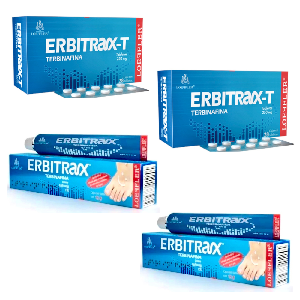 Erbitrax-t Terbinafina Tratamiento Antimicotico para Hongos en Pies