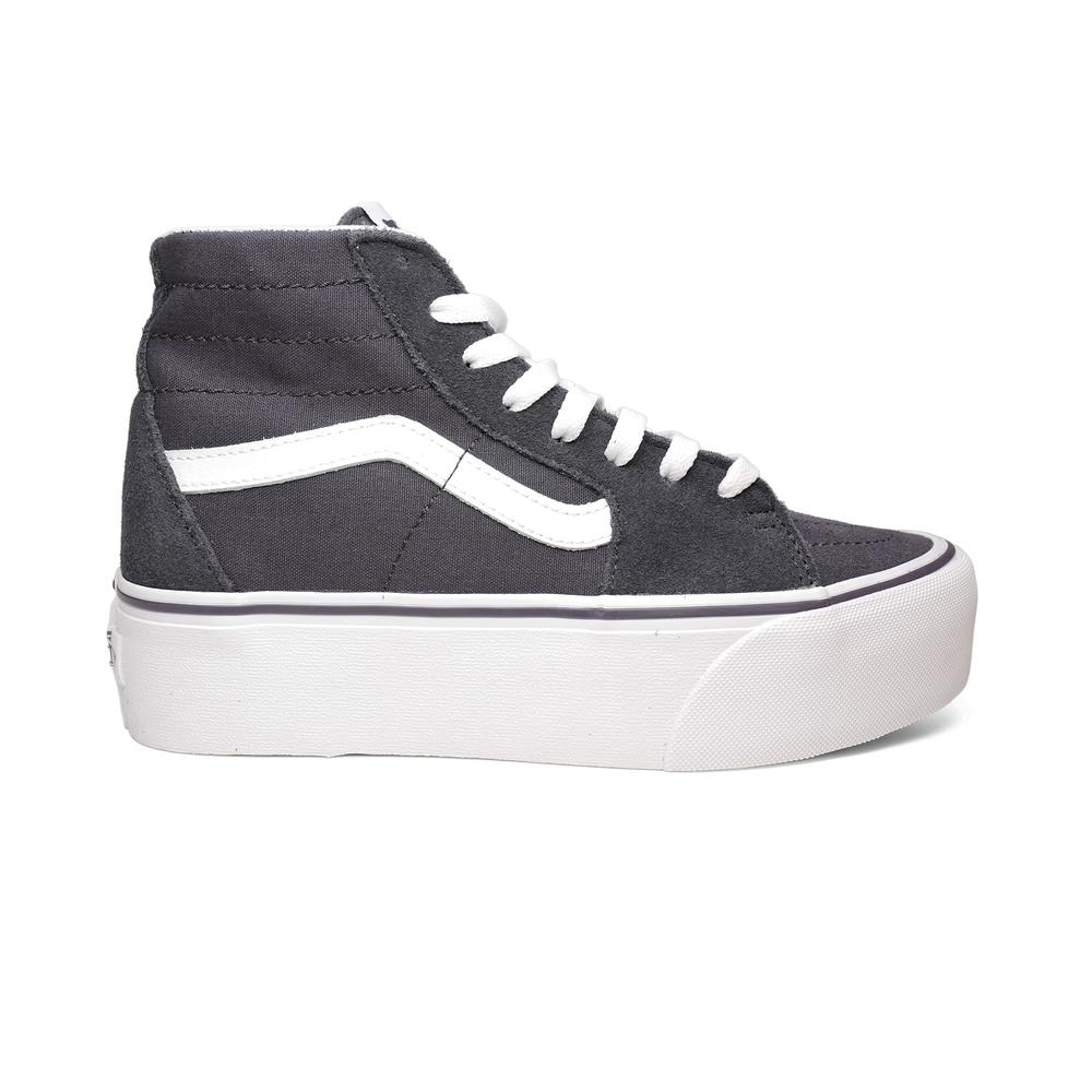 Vans Sk8 Hi Platform Vans Suela Altas Mujer Plata Zapatillas Altas